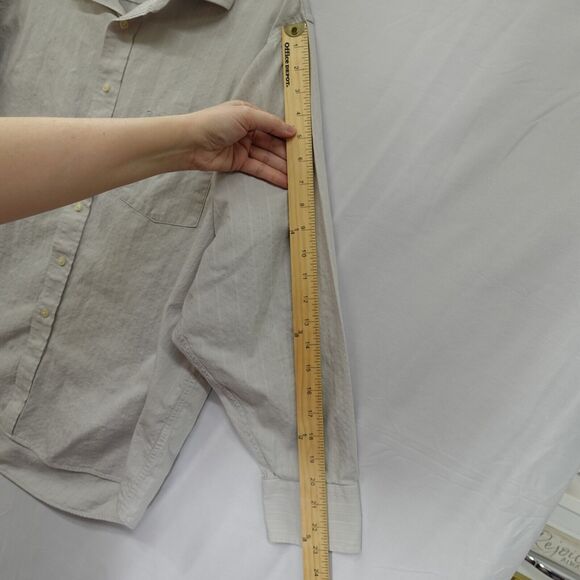 Donald J. Trump Signature Collection Button Dress Shirt Mens 17.5 34/35 Gray - Picture 7 of 16